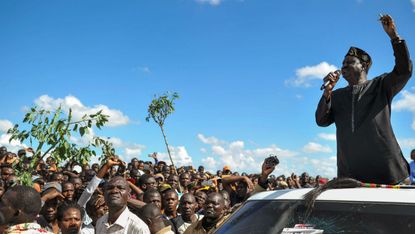 Opposition leader Raila Odinga, speaking to his supporters, has vowed to 'fight on'