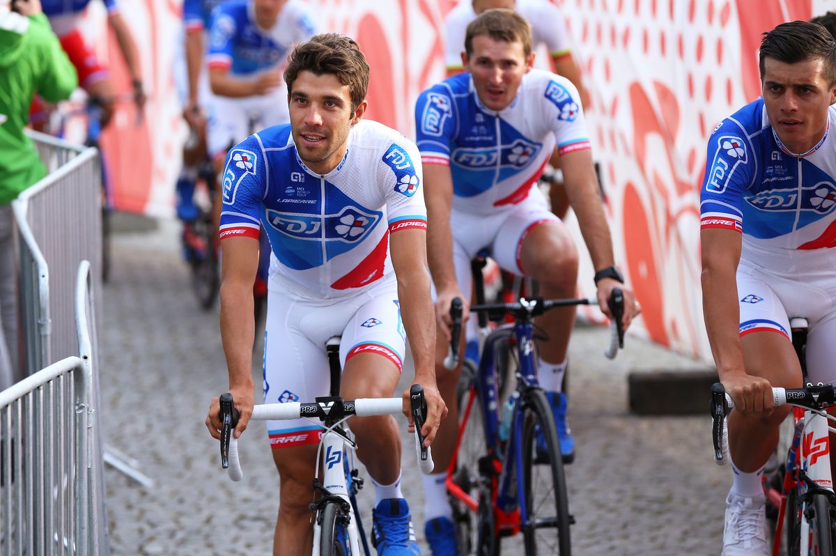 Thibaut Pinot (FDJ) at the team presentation