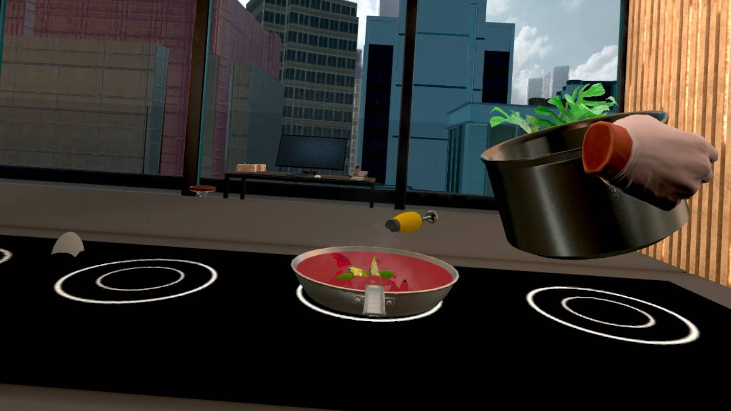 Cooking Simulator VR making shashuka