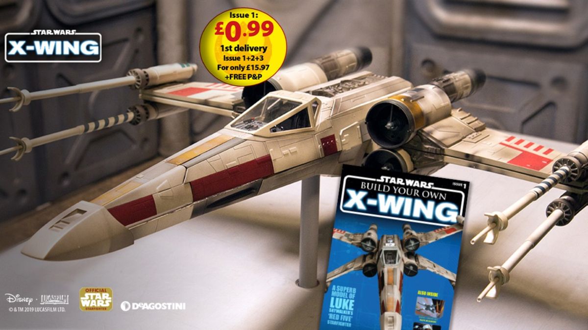 Build your own legendary X-wing Starfighter in massive 1:18 Scale!