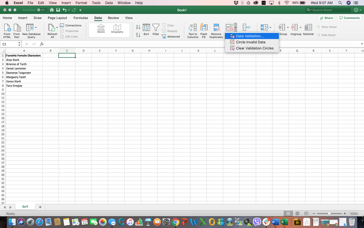 How To Add Drop Down Arrows In Excel Columns