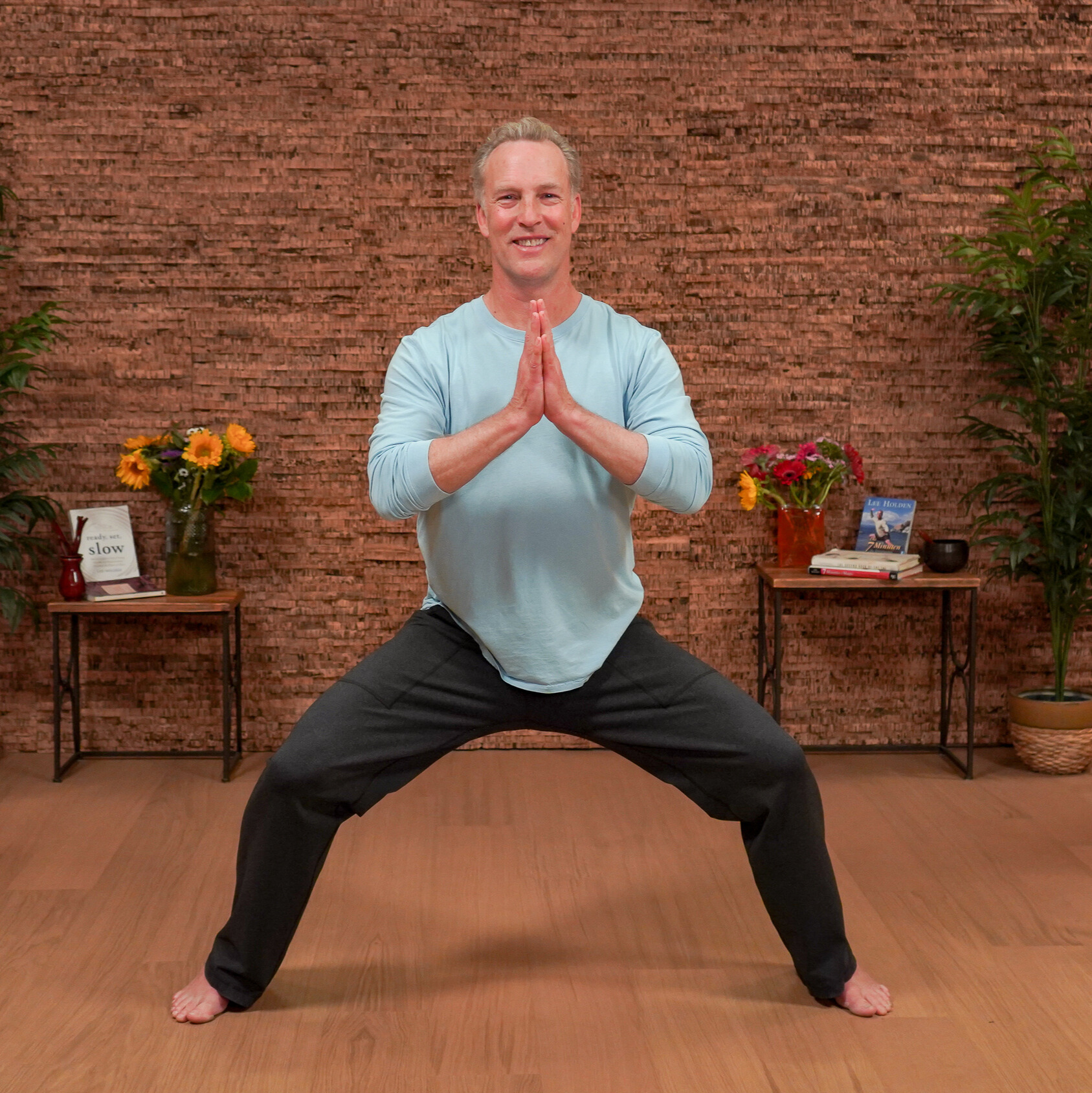 Man demonstrating Qigong movements