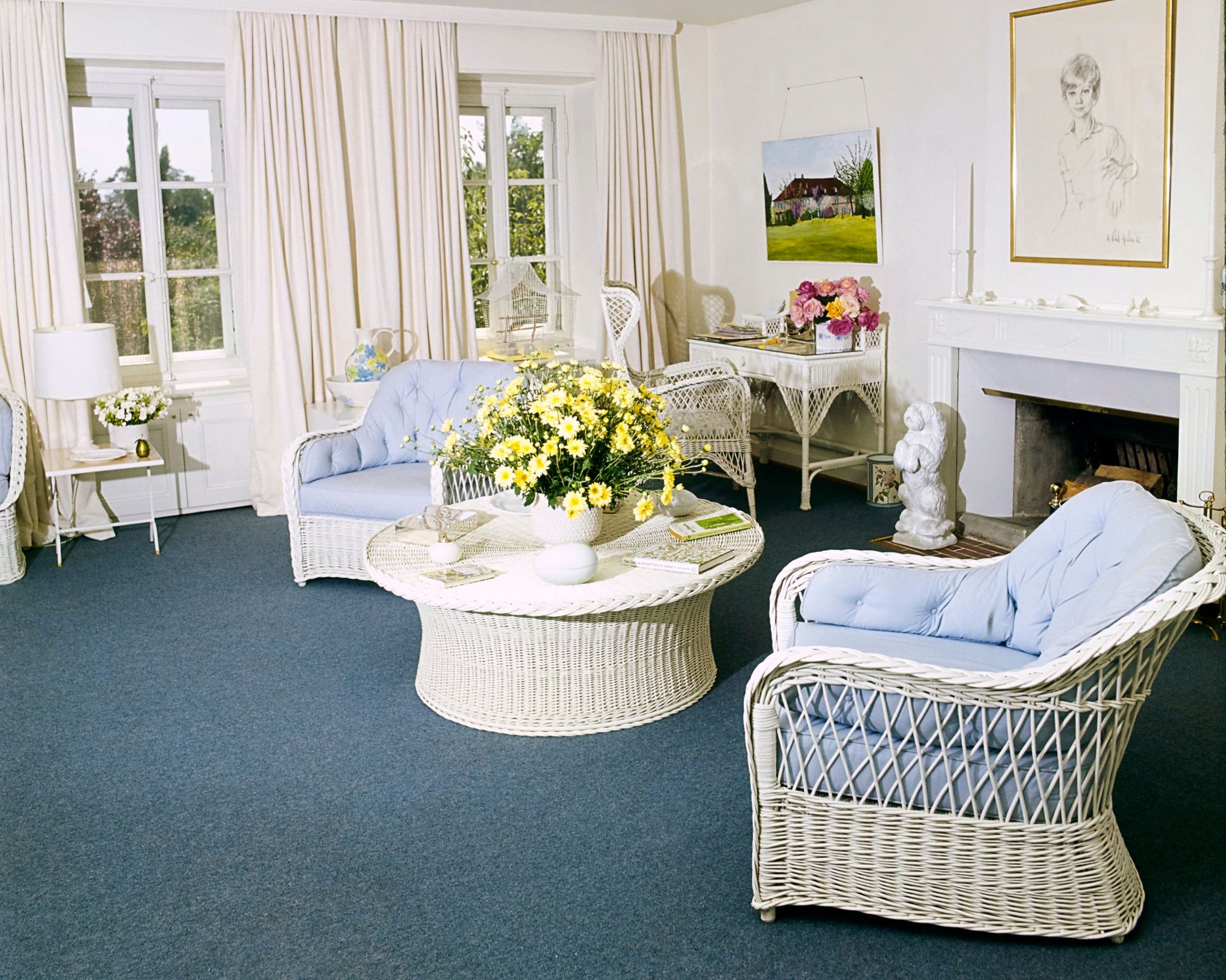 audrey hepburn&#039;s bedroom in switzerland
