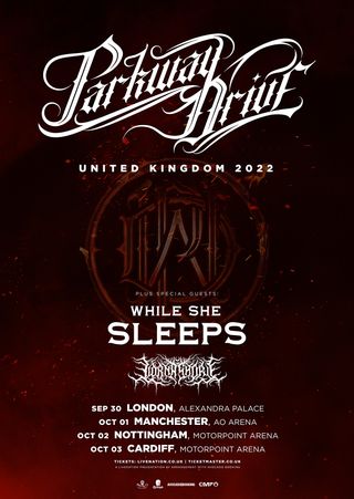 Parkway Drive tour poster 2022