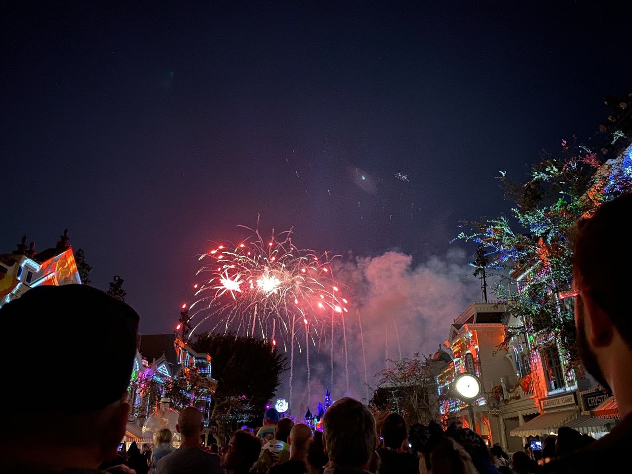 Halloween Screams fireworks on Main Street