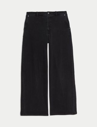 Mid Rise Wide Leg Jean