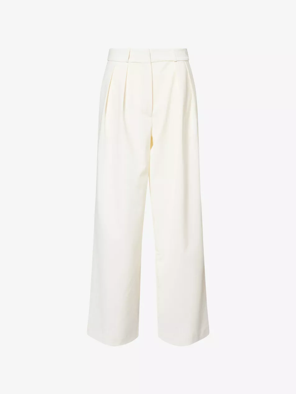 Ripley Pleated Stretch-Woven Trousers