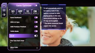 LG OLED Game Optimizer menu on C4