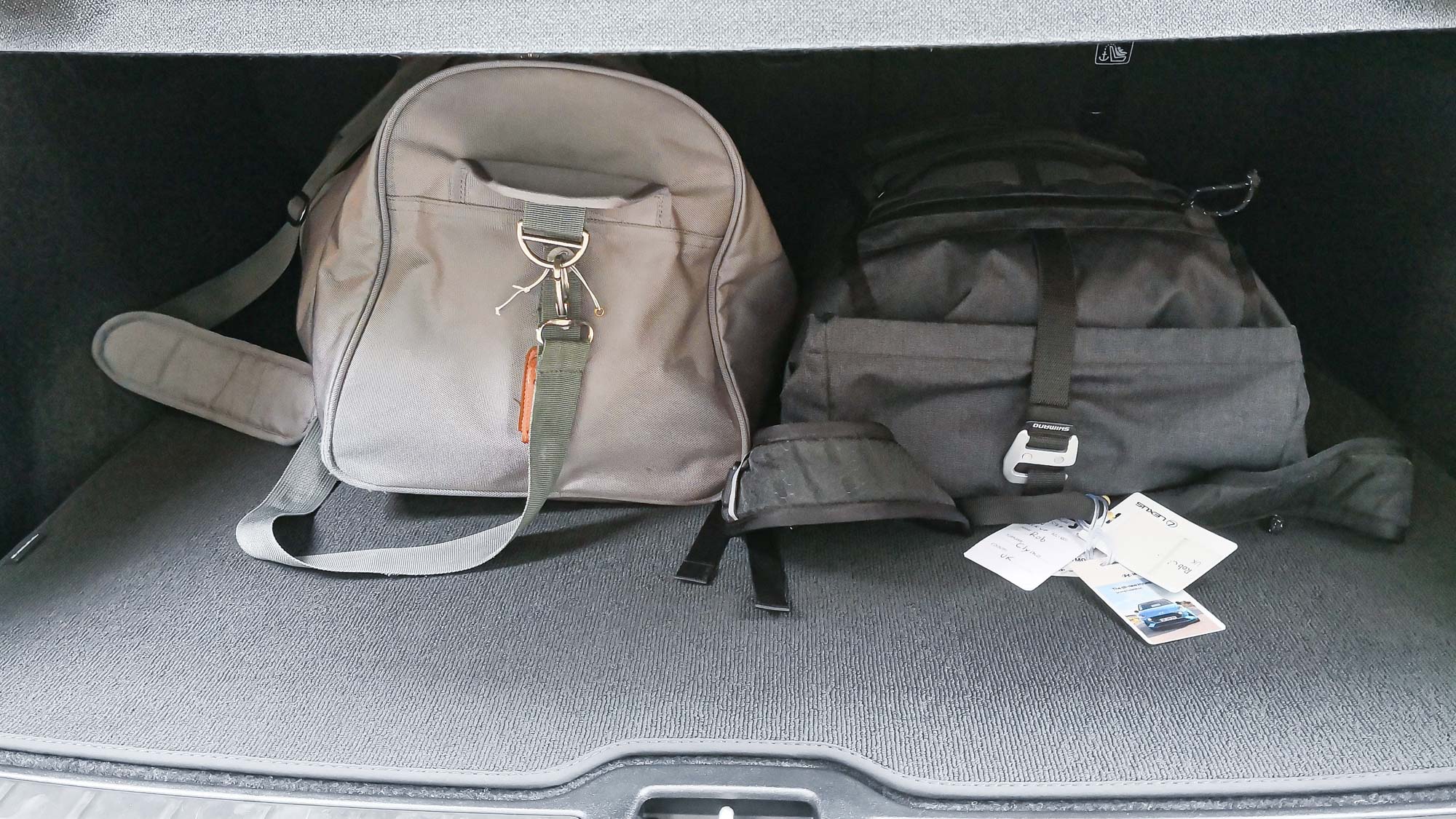 Volvo C40 Recharge trunk interior space