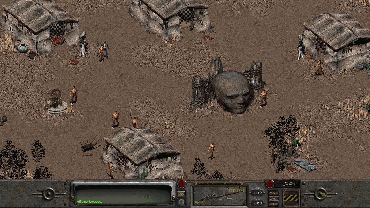 A tribal camp in Fallout 2