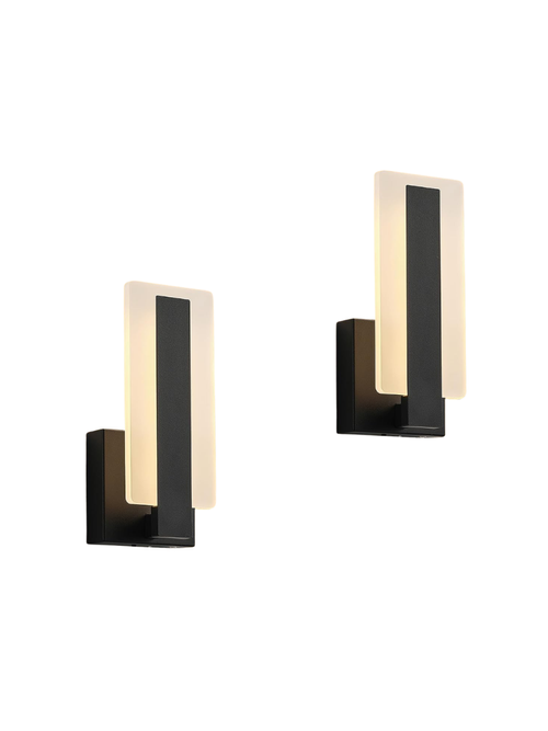 Peel-and-Stick Modern Wall Sconces, Set of 2