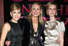 Marie Claire celebrity news: Sex and the city dvd launch, Sarah Jessica Parker, Kim Cattrall and Cynthia Nixon