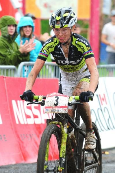 Irina Kalentieva (Topeak-Ergon Racing Team) finishing a strong second.