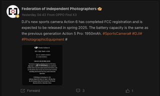 Weibo grab showing Federation of Independent Photographers post