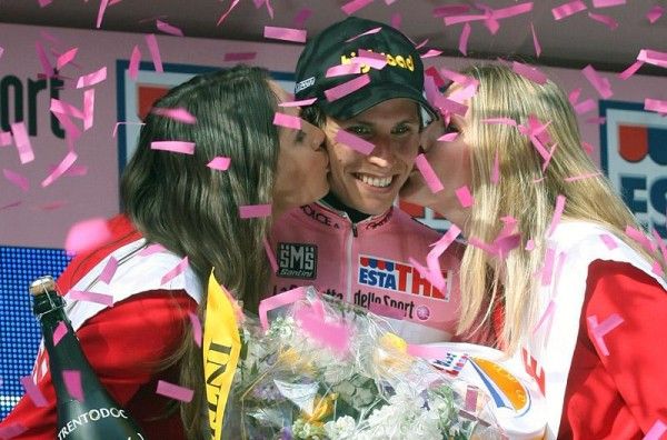 Thomas L&ouml;vkvist (Team Columbia - Highroad) leads the Giro d'Italia.