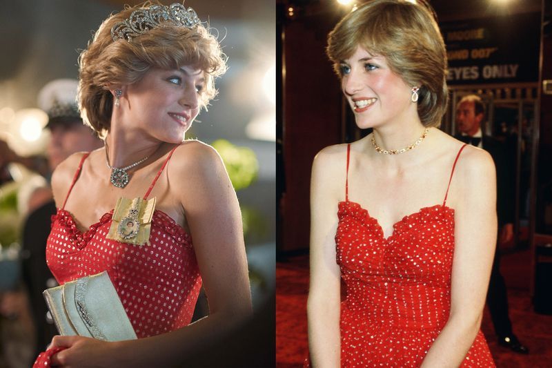 'the crown' princess diana vs real life diana
