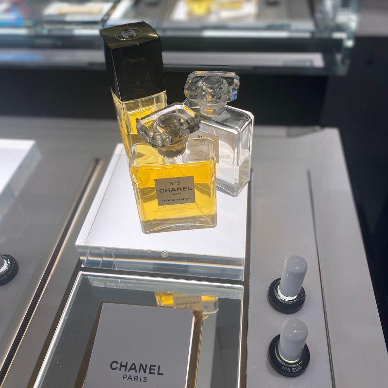 Chanel No 5 in store.