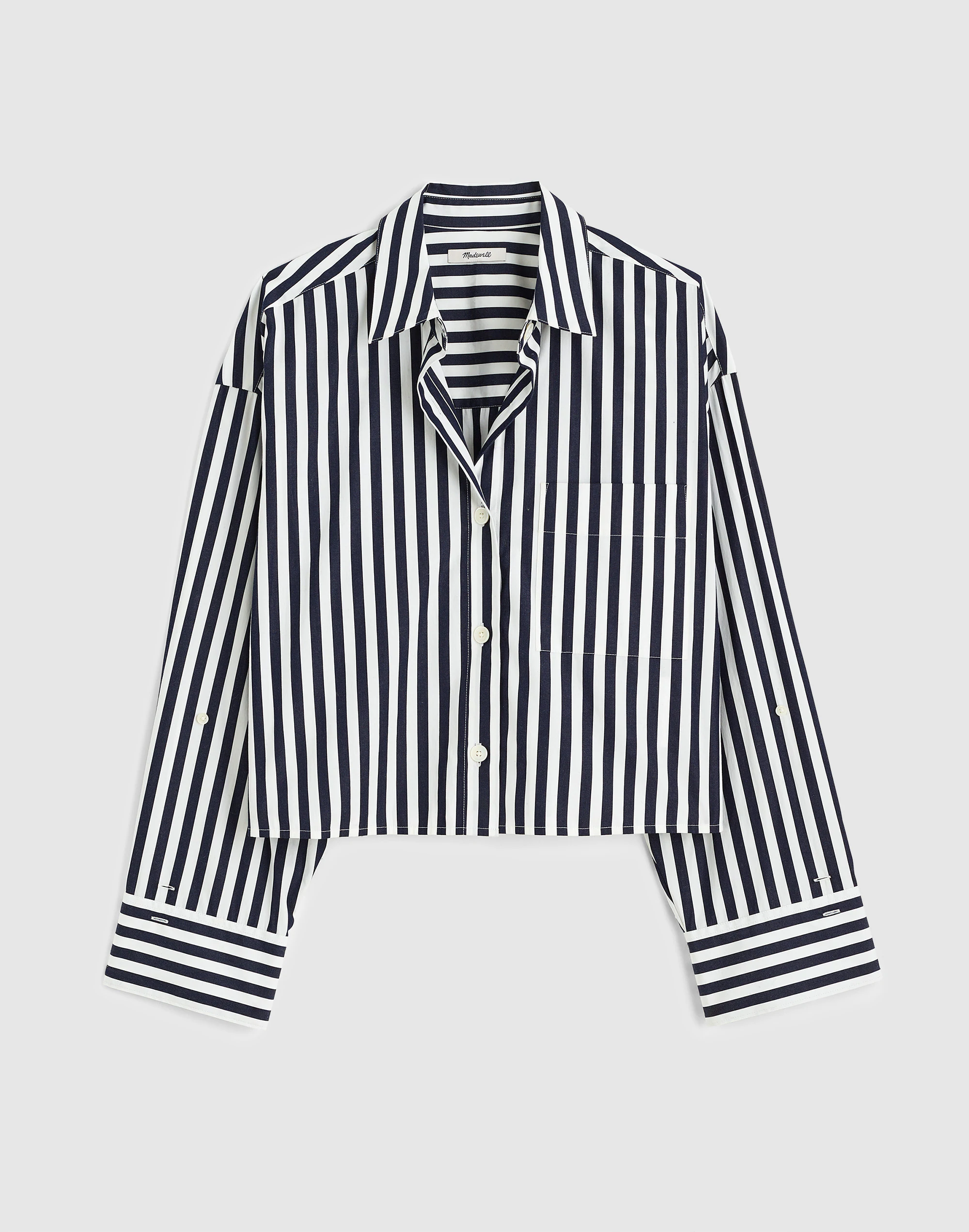 Straight-Hem Shirt in Poplin