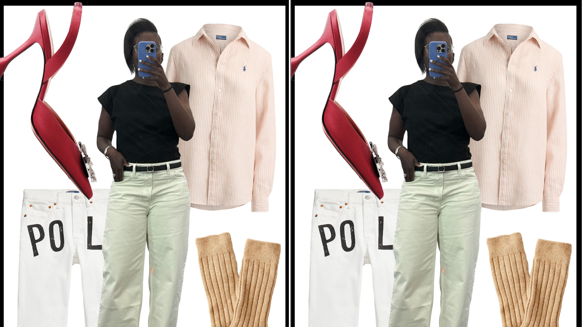 Nikki Ogunnaike collage of Self-Checkout on-sale pieces