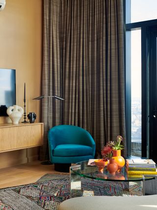 Modern living room designed by Leyden Lewis