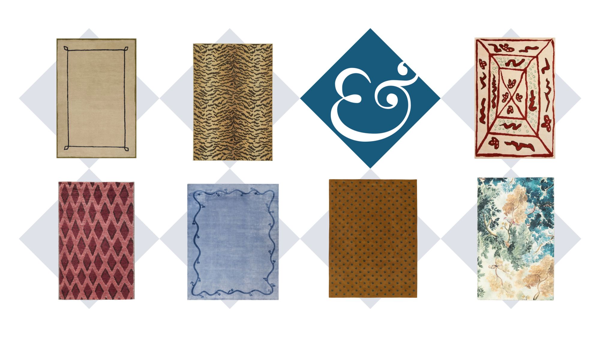 collage of rugs