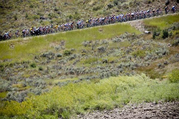 Things get a little steep heading into the feed zone.