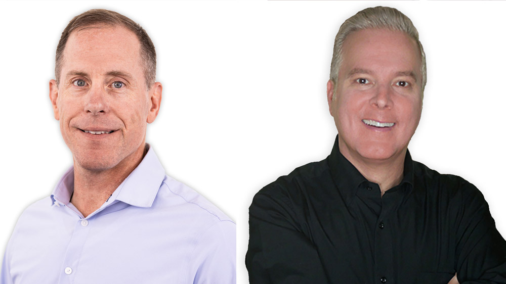 Smiling headshot of Matt Calhoun (left) and Shawn Watts.