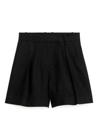 High Waist Linen Shorts