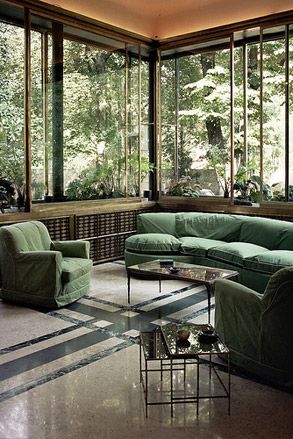 Casa Villa Necchi sitting area with sofa