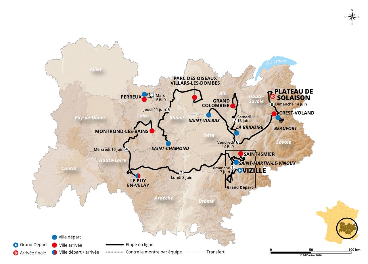 Tour Auvergne-Rh&amp;ocirc;ne-Alpes