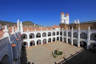 The white church of San Felipe Neri, Sucre.