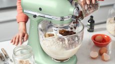 Using a KitchenAid stand mixer