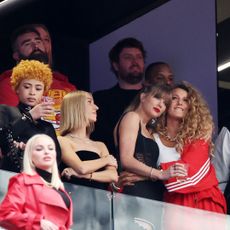 Taylor Swift watches the Super Bowl with A-list friends in 2024