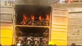 Jitendra EVs were caught in a blaze.