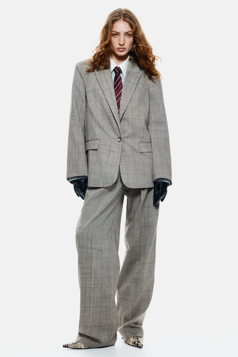 Wool-Blend Blazer