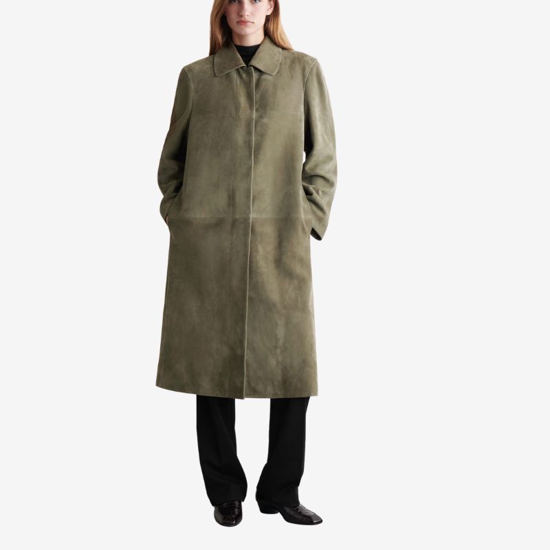 Image of suede coat