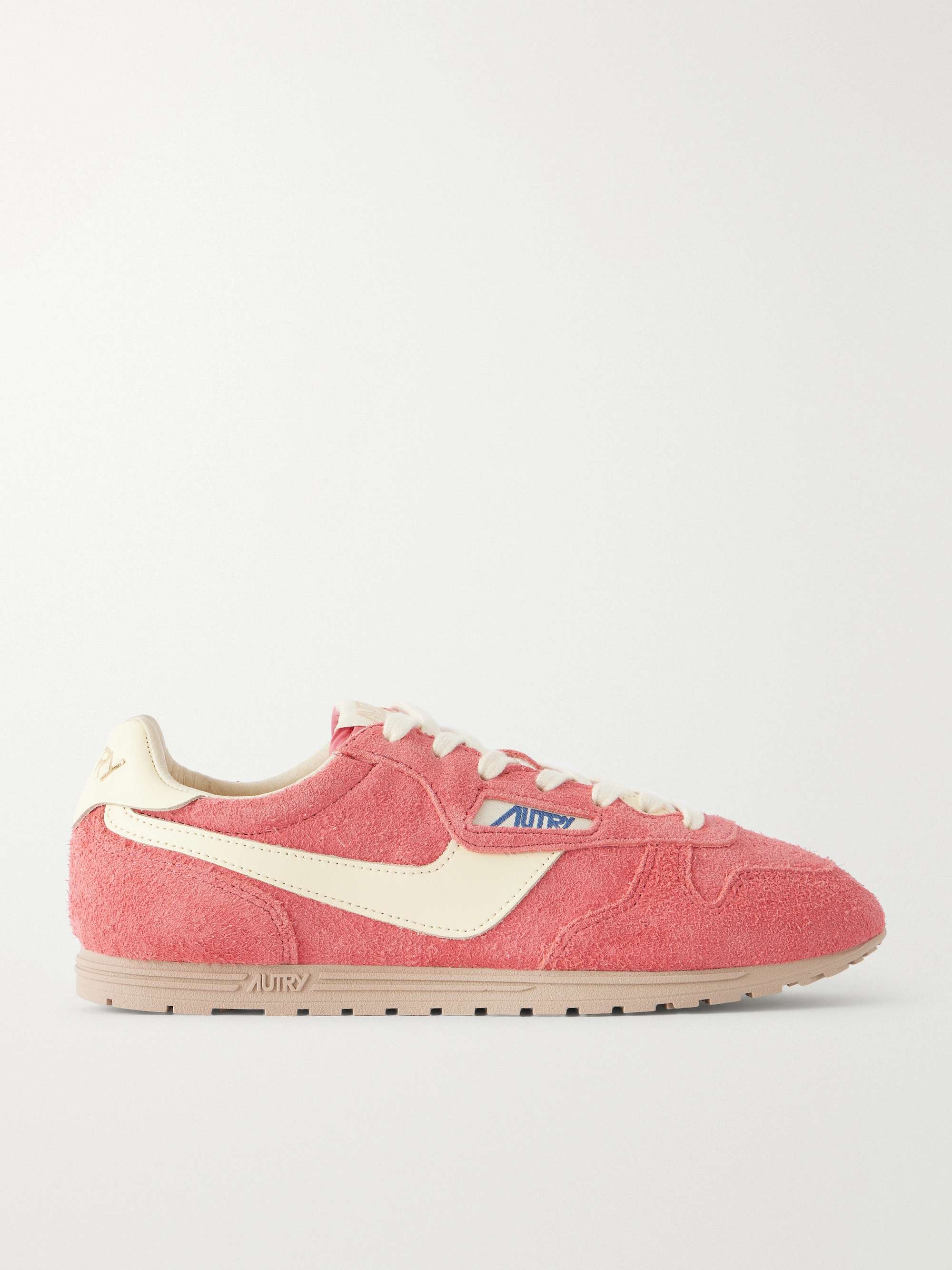 Reelwind Low Leather-Trimmed Suede Sneakers