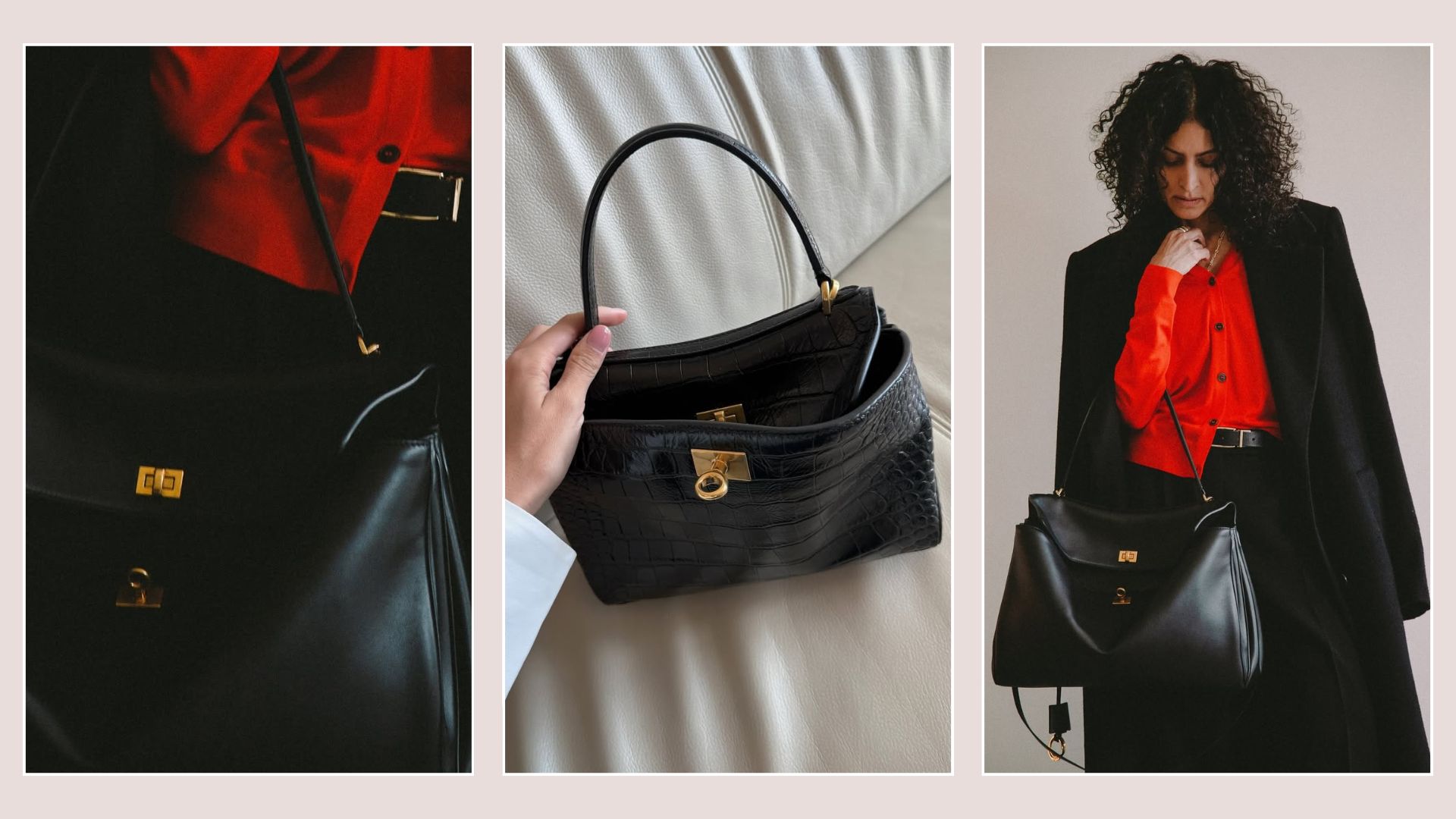 @neelam.ahooja, @fakerstrom show Balenciaga&#039;s Rodeo Bag