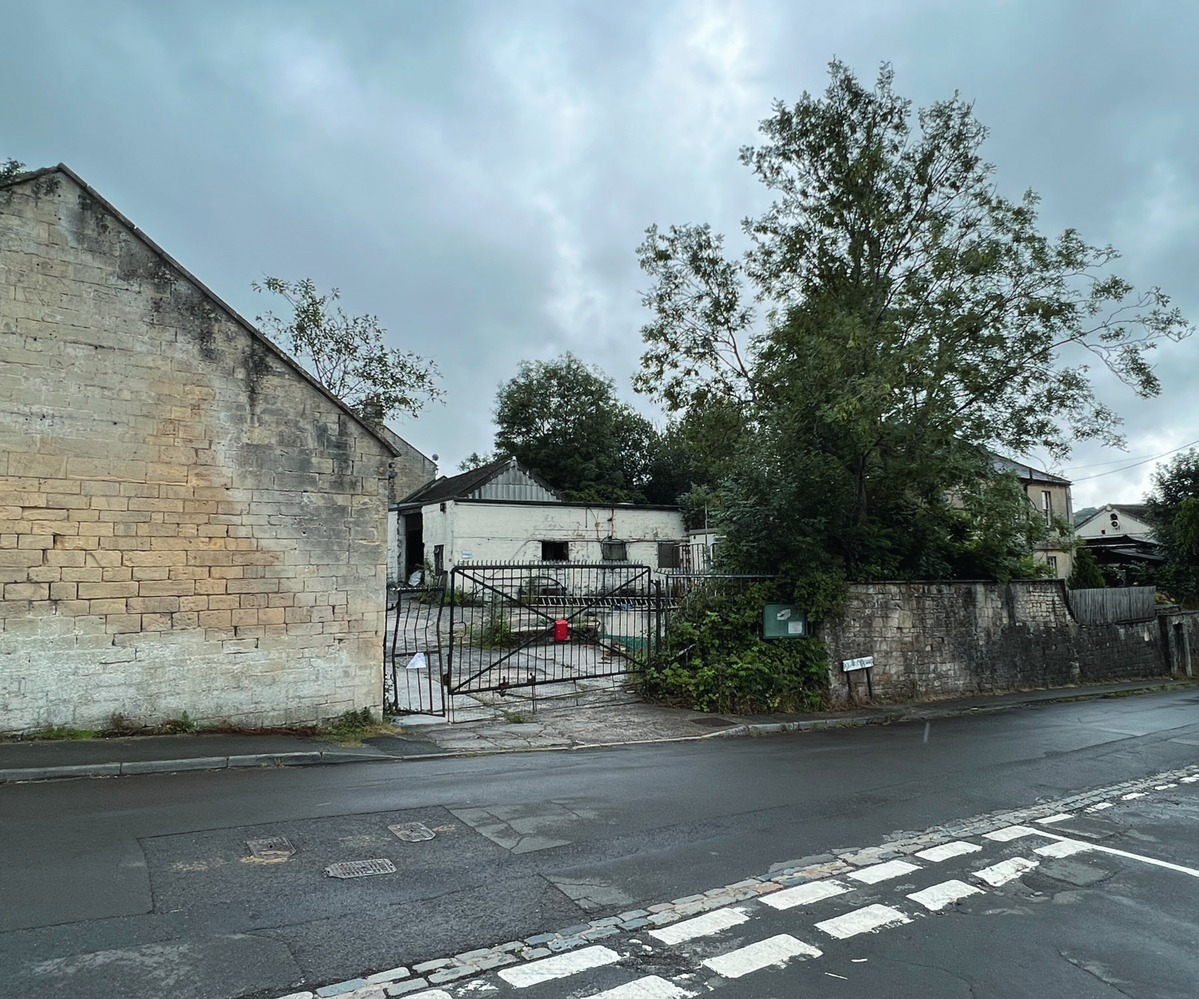 brownfield plot accessed off road