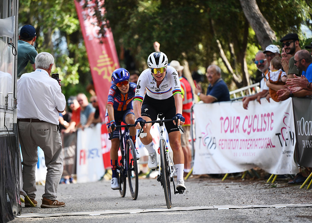 Tour Féminin de l'Ardeche: Lotte Kopecky sprints to opening stage win and takes first leader's jersey