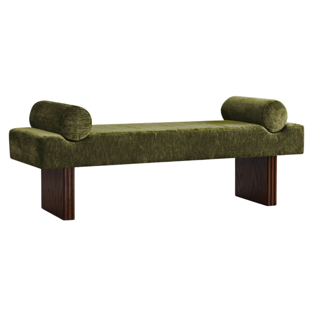 Everly Quinn 60" Chenille Upholstered Entryway / Bedroom /dining Bench &amp;amp; Reviews | Wayfair