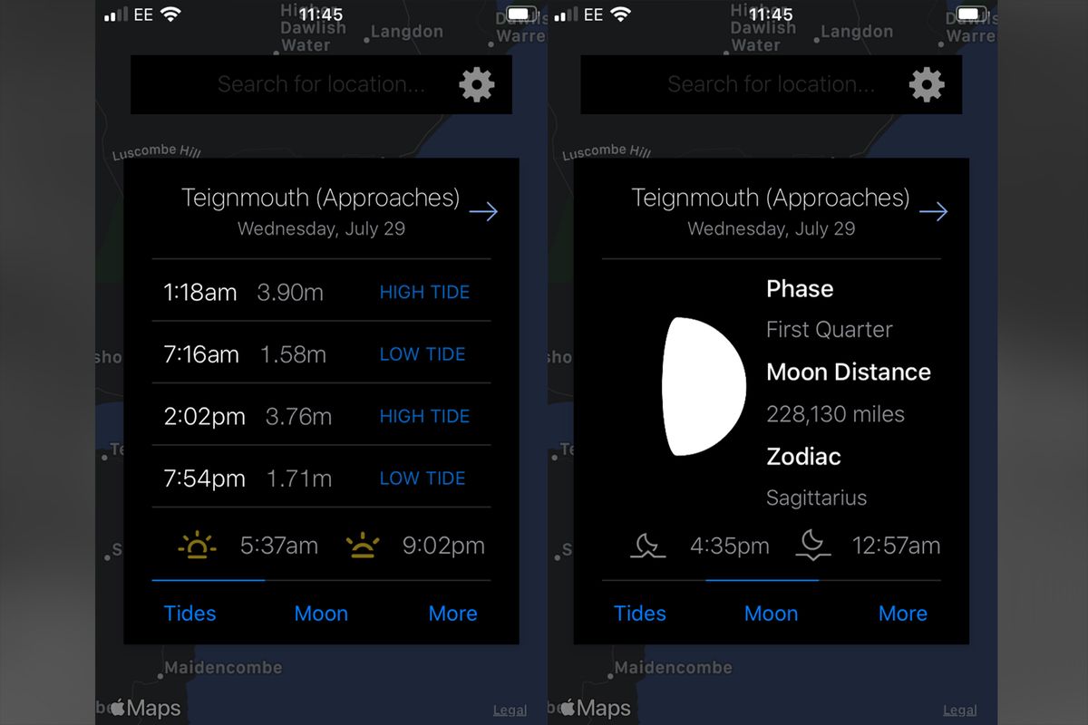 Monitor water levels for your coastal photography with the My Tide