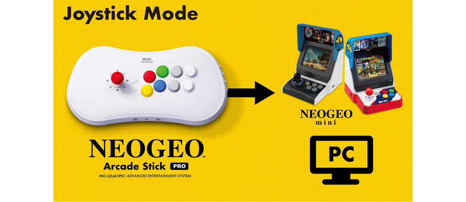Neo Geo Stick is a retro games controller packed with 20 games