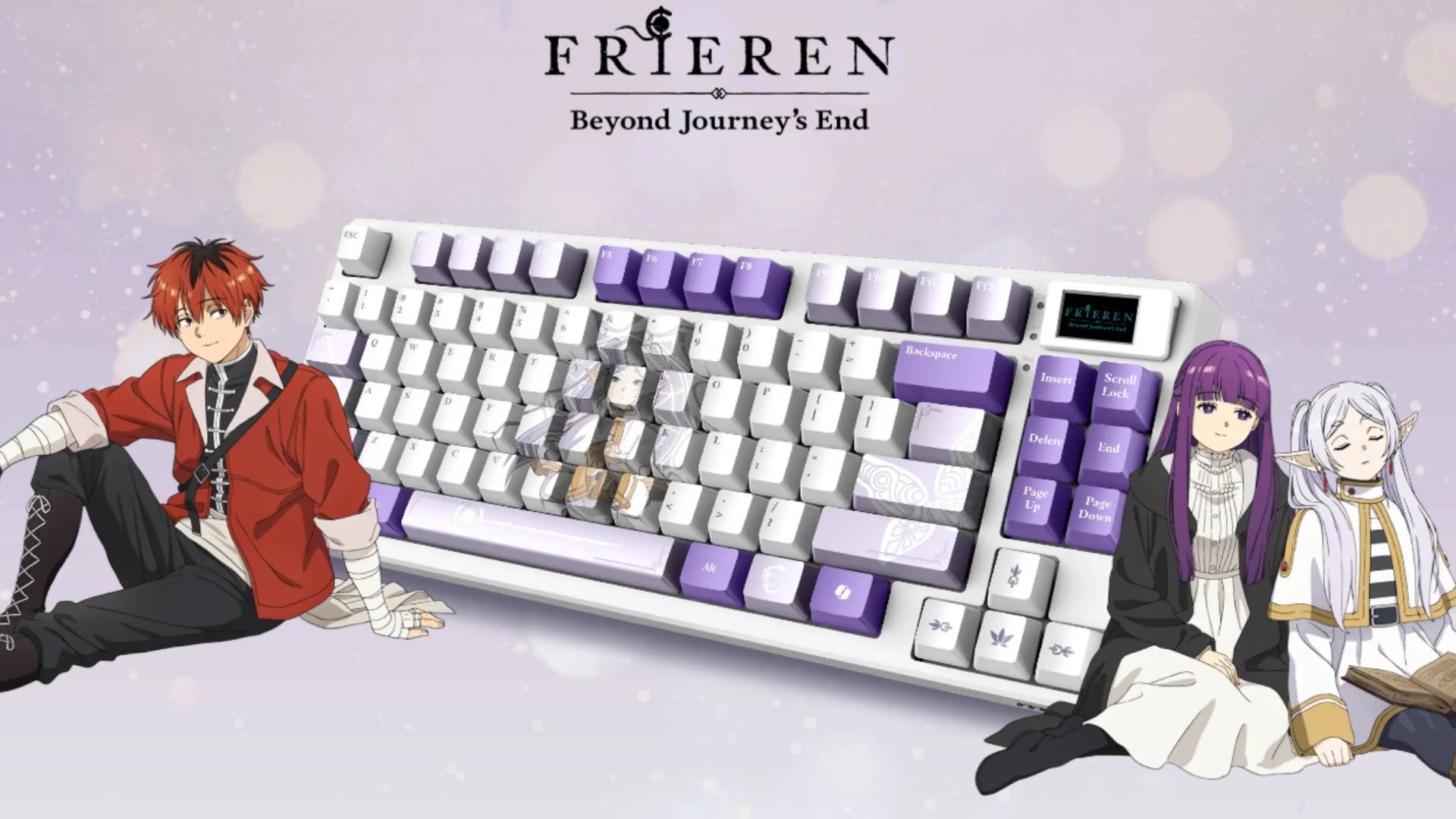 Image of the MSI Frieren Beyond Journey's End gaming keyboard.
