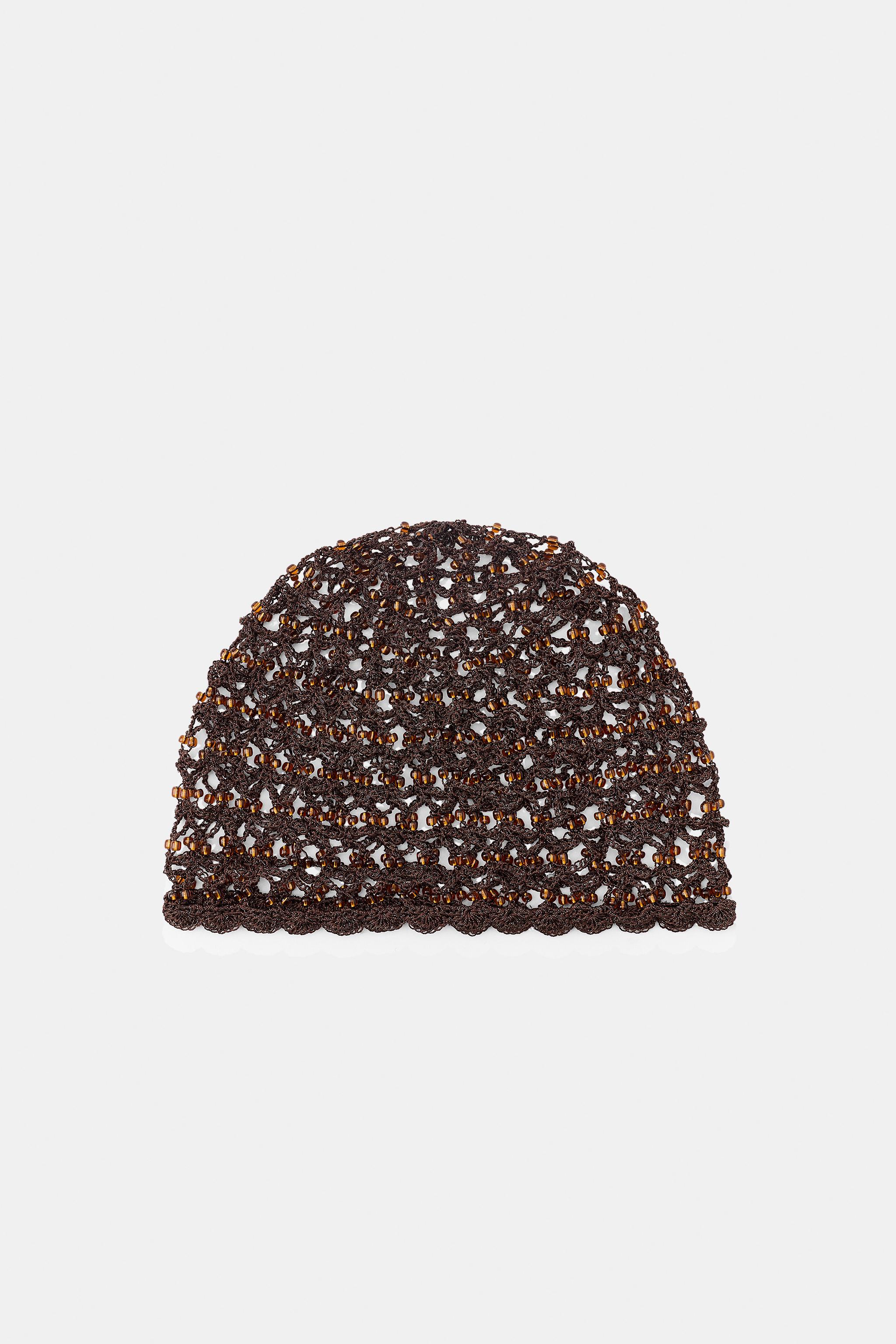 Crochet Beaded Skullcap