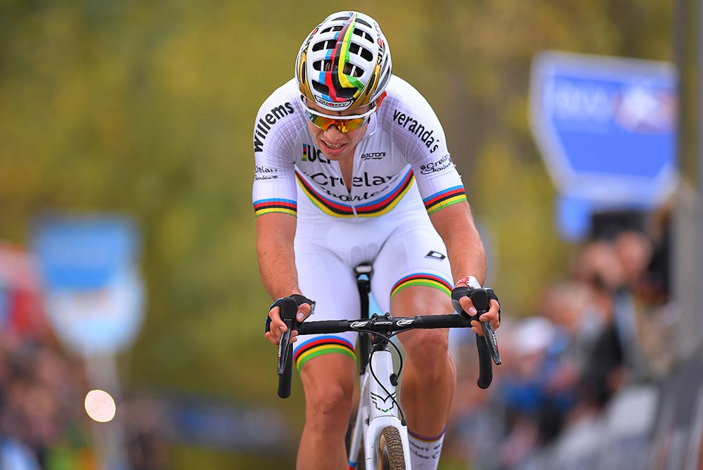 World champion Wout Van Aert at Koppenbergcross