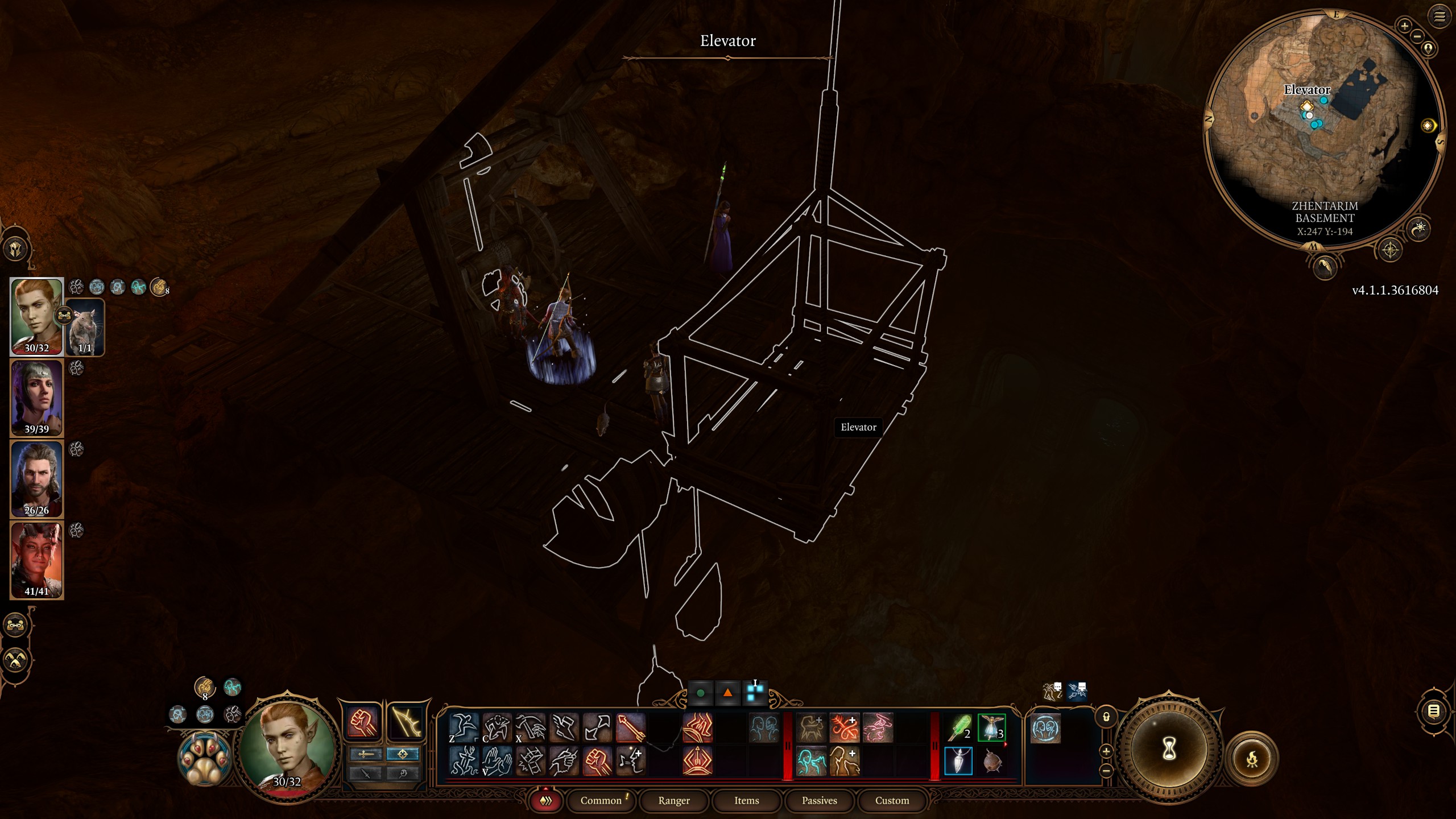 Baldur's Gate 3 Underdark entrances - Repairing the elevator