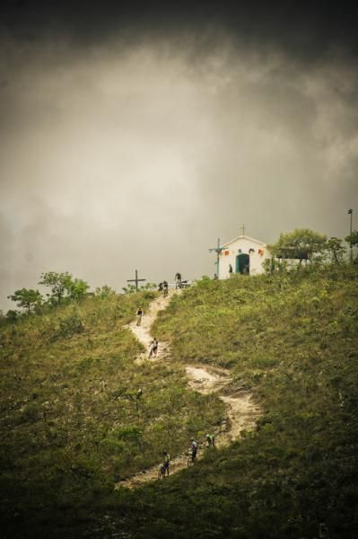 The big plunge awaits the riders taking on the Brasil ride.