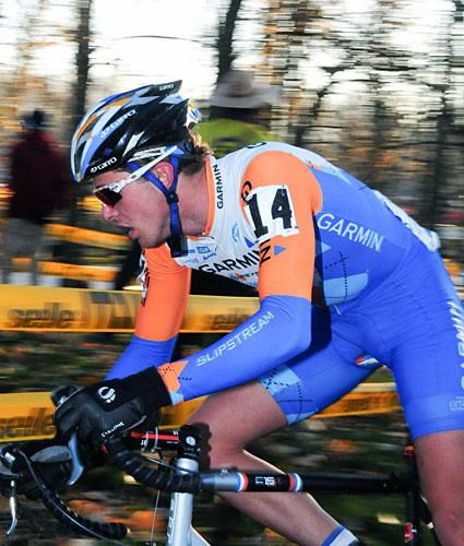 Danny Summerhill (Garmin) cornering.