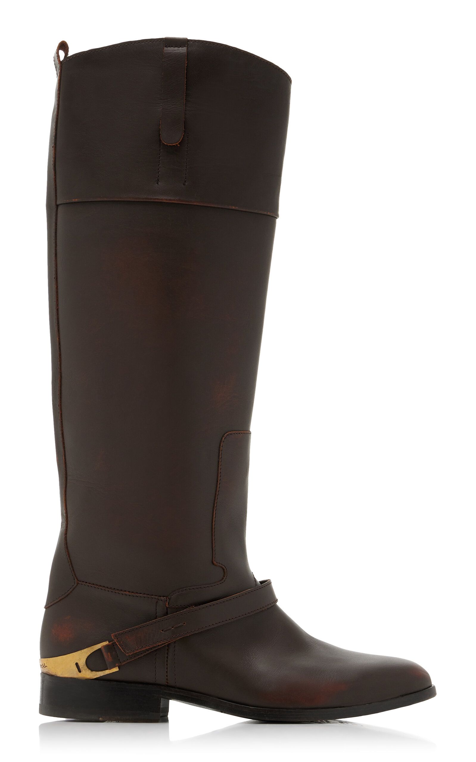 Charlie Leather Western Boots